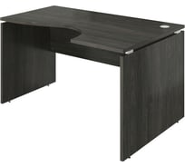 Стол Монолит Дублин криволинейный правый (1400x900x750) Дерево карбон12 ДБ07.12