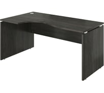 Стол Монолит Дублин криволинейный левый (1600x900x750) Дерево карбон12 ДБ06.12