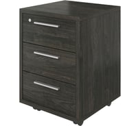 Тумба Монолит Дублин выкатная (3 ящика с замком) (450x450x600) (ДБ17_1+ДБ17_2) Дерево карбон12 ДБ17.С12