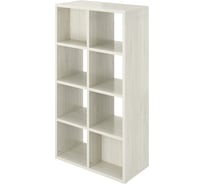 Стеллаж Монолит Дублин открытый (800x400x1500) Скандинавское дерево белое38 ДБ30.38