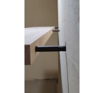 Полка MW 40x250x1600 мм, парящая, сорт Экстра лиственница, сращенная с крепежом ПЛСР-40-250-1600