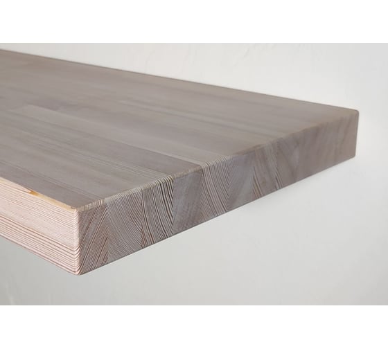 Полка MW 40x300x2300 парящая, сорт Экстра, лиственница, сращенная, с крепежом ПЛСР-40-300-2300