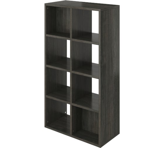 Стеллаж открытый Монолит Дублин 800x400x1500 Дерево карбон12 ДБ30 ДБ30.12 1