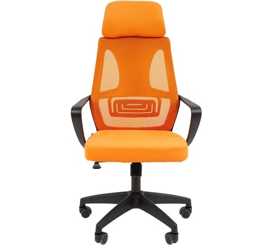 Офисное кресло Chairman CH636 черный пластик, оранжевый 00-07146008 1