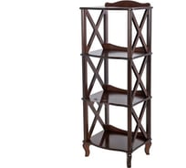 Этажерка-стеллаж Мебелик Джульетта-3 орех 5835