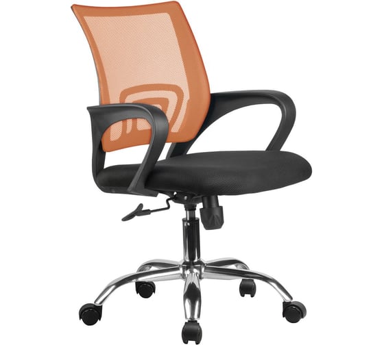Кресло Riva Chair RCH 8085JE оранжевая сетка/хромированная крестовина УЧ-00000712