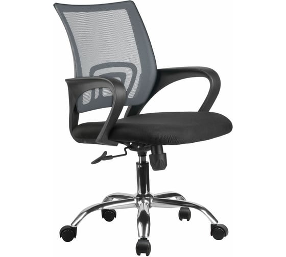 Кресло Riva Chair RCH 8085JE серая сетка/хромированная крестовина УЧ-00000710