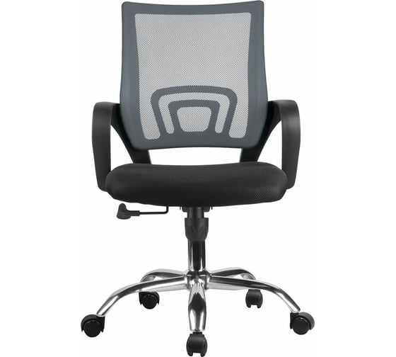 Кресло Riva Chair RCH 8085JE серая сетка/хромированная крестовина УЧ-00000710