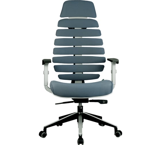 Кресло Riva Chair RCH Shark серый пластик/серая ткань 26-25 УЧ-00000699
