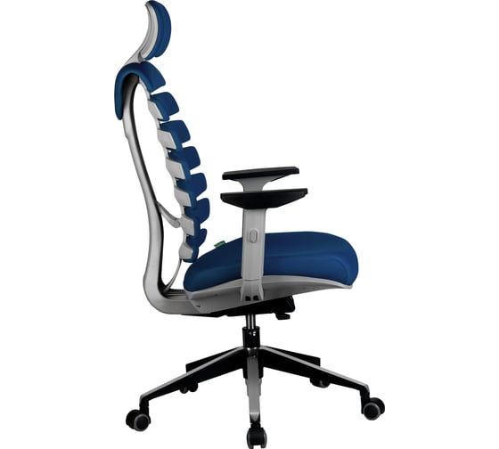Кресло Riva Chair RCH Shark серый пластик/синяя ткань 26-21 УЧ-00000697