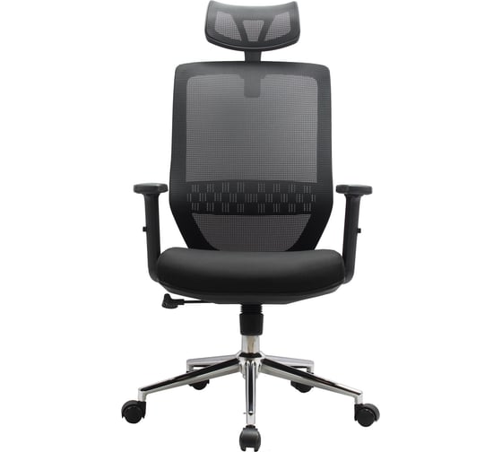 Кресло Riva Chair RCH 833H чёрная сетка/хромированная крестовина УЧ-00000788