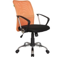 Кресло Riva Chair RCH 8075 чёрная ткань/оранжевая сетка DW-05 УЧ-00000062
