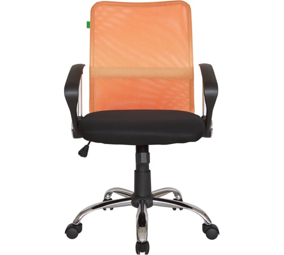 Кресло Riva Chair RCH 8075 чёрная ткань/оранжевая сетка DW-05 УЧ-00000062