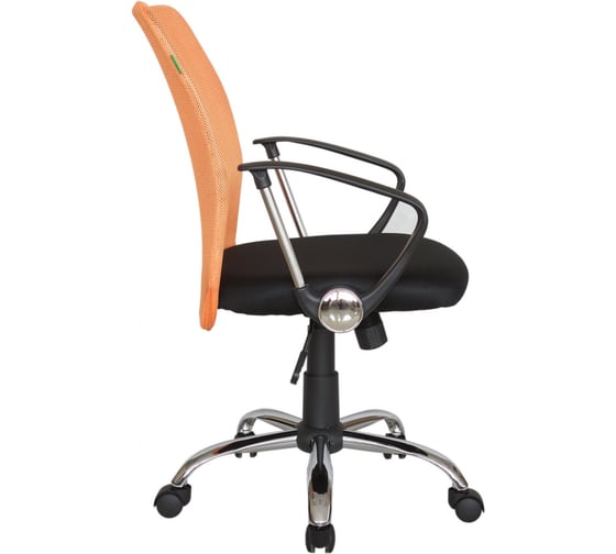 Кресло Riva Chair RCH 8075 чёрная ткань/оранжевая сетка DW-05 УЧ-00000062