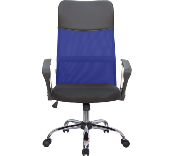 Кресло Riva Chair RCH 8074 чёрная ткань/синяя сетка УЧ-00000052