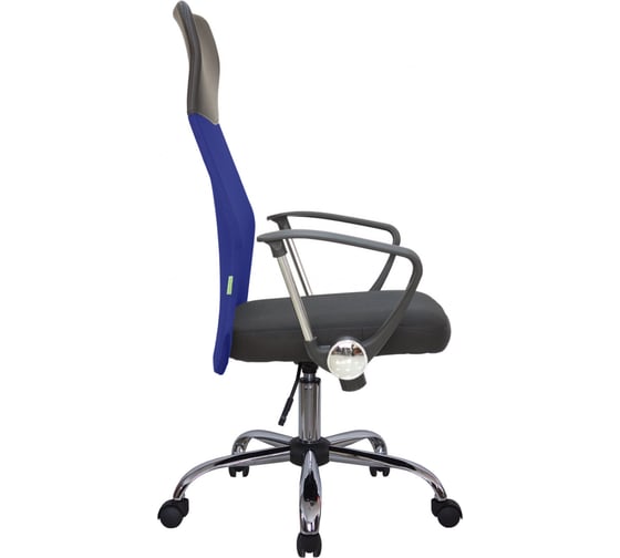 Кресло Riva Chair RCH 8074 чёрная ткань/синяя сетка УЧ-00000052