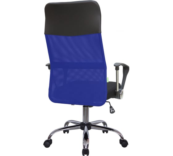 Кресло Riva Chair RCH 8074 чёрная ткань/синяя сетка УЧ-00000052