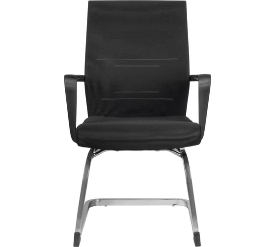 Кресло Riva Chair RCH G818 чёрная сетка, на полозьях, крутящееся УЧ-00000871