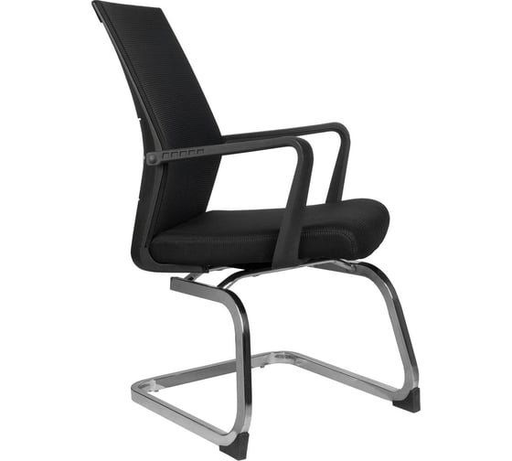 Кресло Riva Chair RCH G818 чёрная сетка, на полозьях, крутящееся УЧ-00000871