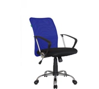 Кресло Riva Chair RCH 8075 чёрная ткань/синяя сетка УЧ-00000633