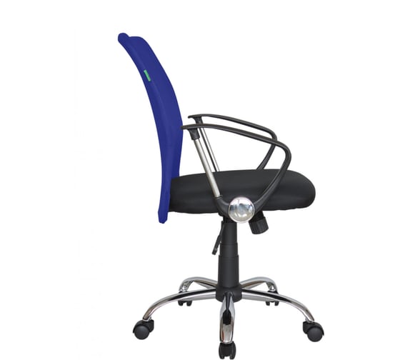Кресло Riva Chair RCH 8075 чёрная ткань/синяя сетка УЧ-00000633