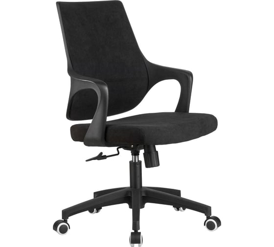 Кресло Riva Chair RCH 928 чёрный кашемир/чёрный пластик УЧ-00000716