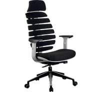 Кресло Riva Chair RCH Shark серый пластик/чёрная ткань 26-28 УЧ-00000698