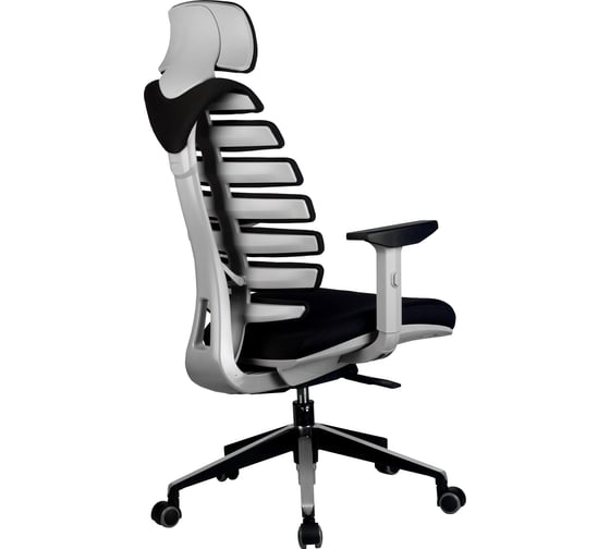 Кресло Riva Chair RCH Shark серый пластик/чёрная ткань 26-28 УЧ-00000698