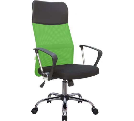 Кресло Riva Chair RCH 8074 чёрная ткань/зеленая сетка УЧ-00000875