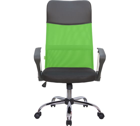 Кресло Riva Chair RCH 8074 чёрная ткань/зеленая сетка УЧ-00000875
