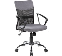 Кресло Riva Chair RCH 8005 серая ткань/чёрная сетка УЧ-00000075