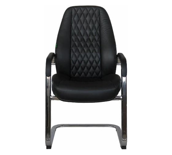 Кресло Riva Chair RCH F385 натуральная кожа черный А8 УЧ-00000524