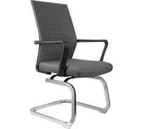 Кресло Riva Chair RCH G818 серая сетка, на полозьях, крутящееся УЧ-00000870