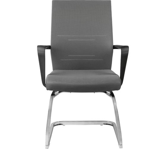 Кресло Riva Chair RCH G818 серая сетка, на полозьях, крутящееся УЧ-00000870