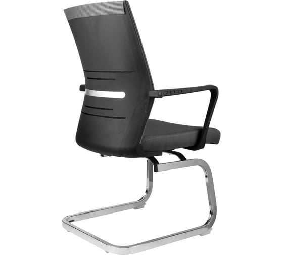 Кресло Riva Chair RCH G818 серая сетка, на полозьях, крутящееся УЧ-00000870