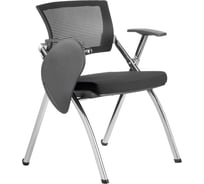 Кресло Riva Chair RCH 462TEC чёрное складное хром с пюпитром УЧ-00000953