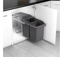 Система выдвижная ALVEUS Tandem 30 см, 2x15л, с роликовыми направляющими 3650101