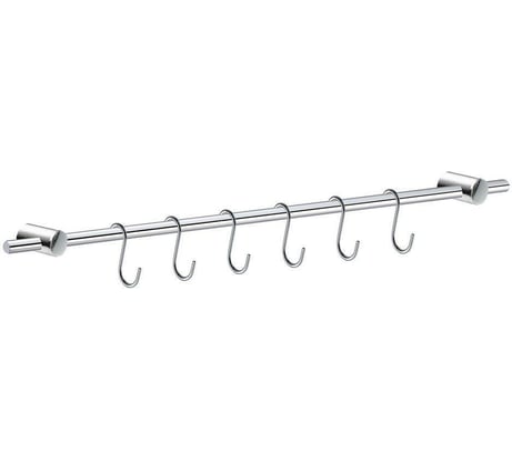 Набор рейлинг с креплением МУЛЬТИДОМ 58 см, 6 S-крючков AN52-125