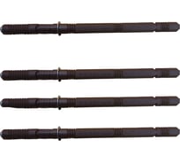 Полкодержатель скрытый MW сталь, 14x165x240 мм, Италия, 4 шт. для полок 40+мм, ПДРЖ14165240-4