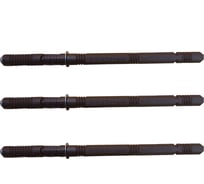 Полкодержатель скрытый MW сталь, 14x165x240 мм, Италия, 3 шт. для полок 40+мм, ПДРЖ14165240-3