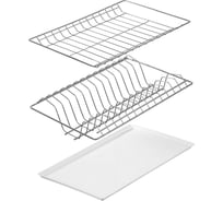 Посудосушитель GTV с поддоном в модуль 400 мм, с рамкой, хром 4655