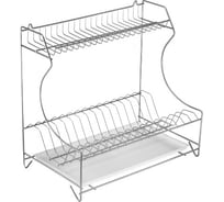 Сушилка для посуды GTV настольно-настенная 400x240x380, с поддоном, хром 26412