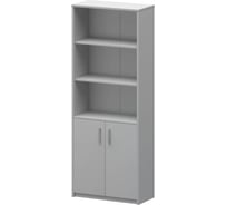 Шкаф полуоткрытый Альянс мебель АЛЬТЕРНАТИВА 770x370x2000 А-310 Серый камень