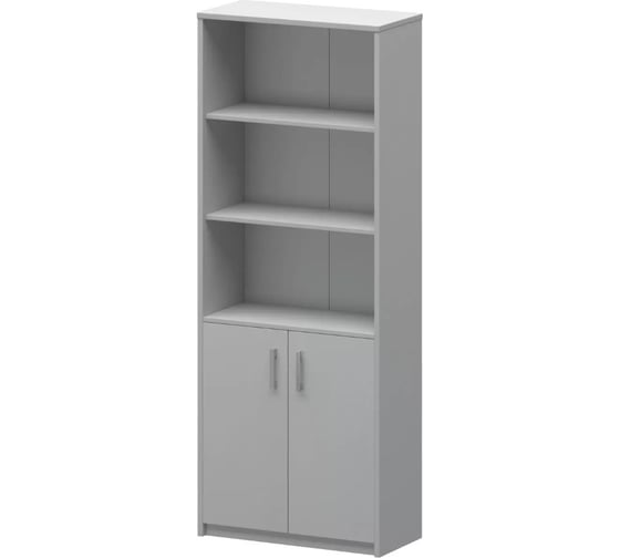 Шкаф полуоткрытый Альянс мебель ALTERNATIVA 770x370x2000 А-310 Серый камень 1