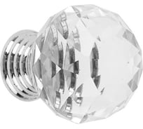 Ручка кнопка TUNDRA ST001 d=30 мм, цвет хром 3609954