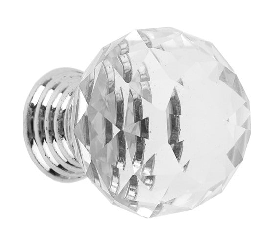 Ручка кнопка TUNDRA ST001 d=30 мм, цвет хром 3609954