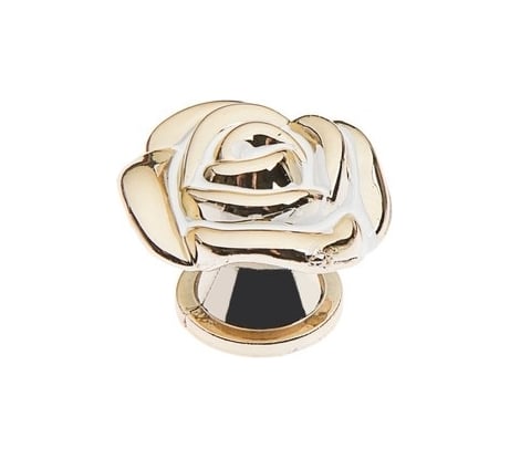 Ручка кнопка CAPPIO Rose 01 белая с золотым 4647190