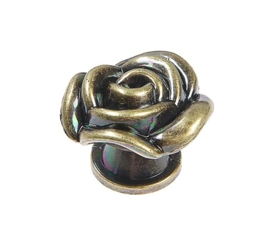Ручка кнопка TUNDRA Rose 01 цвет бронза 4647191