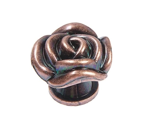 Ручка кнопка TUNDRA Rose 01 цвет медь 4647192 1