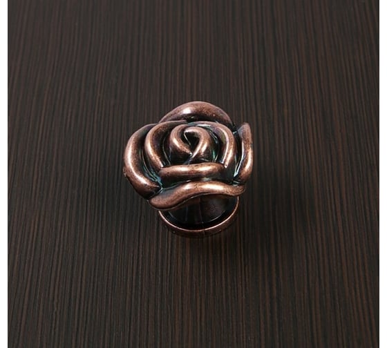 Ручка кнопка TUNDRA Rose 01 цвет медь 4647192